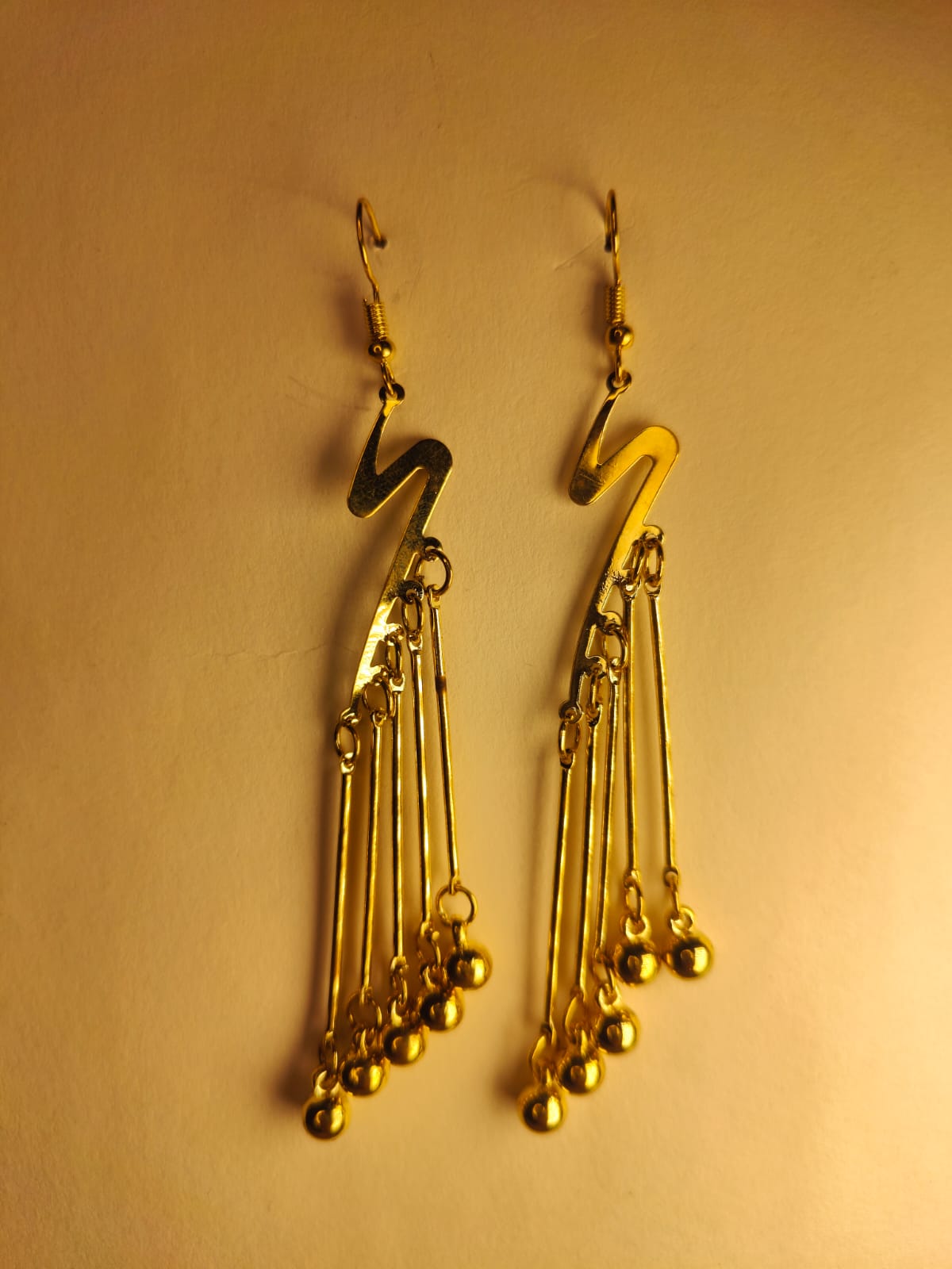 golden long earring 03